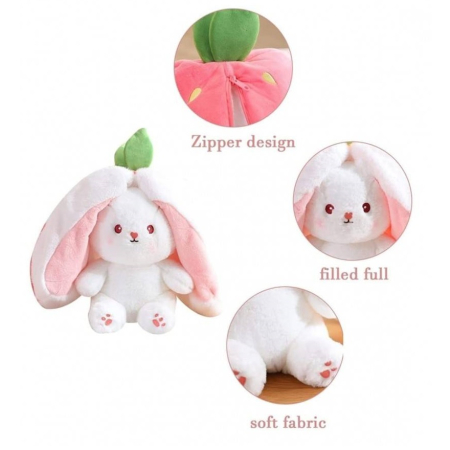 Jucarie de plus Iepurasul Capsunica, roz, 35 cm [4]