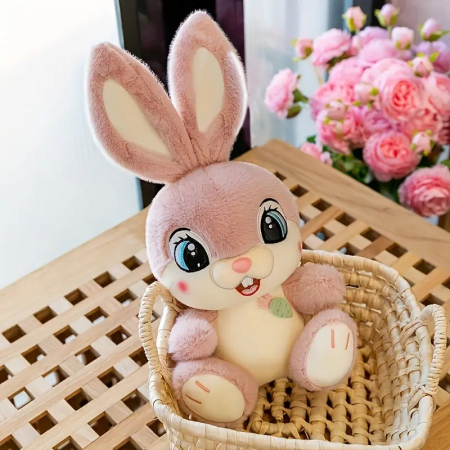 Jucarie de plus Iepurasul Vesel, 35 cm, roz [1]