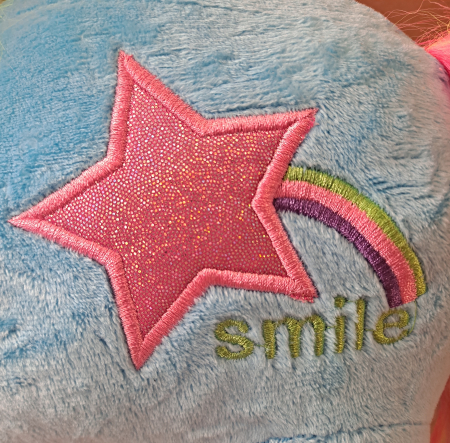 Jucarie de Plus Unicorn Magic Rainbow, 50 cm, albastru [2]