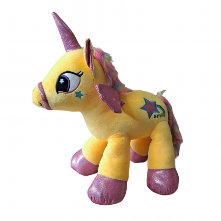 Jucarie de Plus Unicorn Magic Rainbow, 50 cm, galben [0]