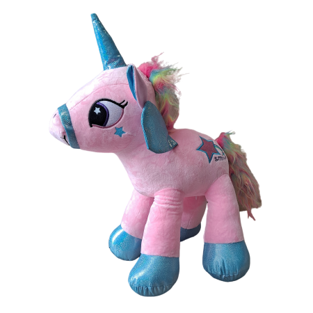 Jucarii din plus - Jucarie de Plus Unicorn Magic Rainbow, 50 cm, roz