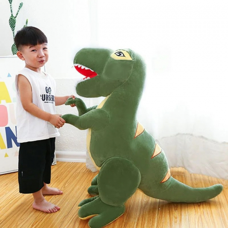 Jucarie din plus Dinozaur T-Rex, 40 cm, verde [2]