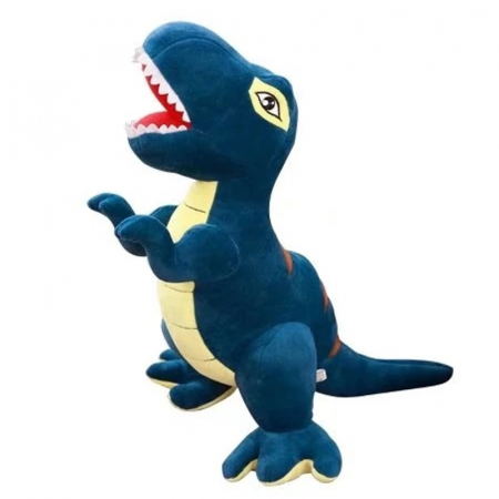 Jucarie din plus Dinozaur T-Rex, 100 cm, albastru [0]