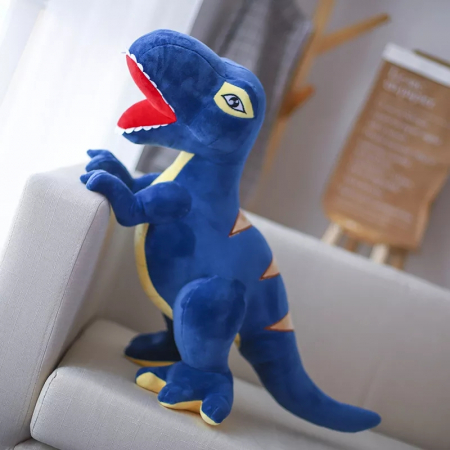 Jucarie din plus Dinozaur T-Rex, 100 cm, albastru [3]
