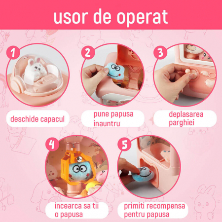 Jucarie interactiva pentru copii, Doll Machine, roz [4]