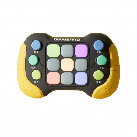 Jucarii educative si creative - Jucarie Interactiva  Tip Consola Pop It,  600 Niveluri,  Galben/Negru