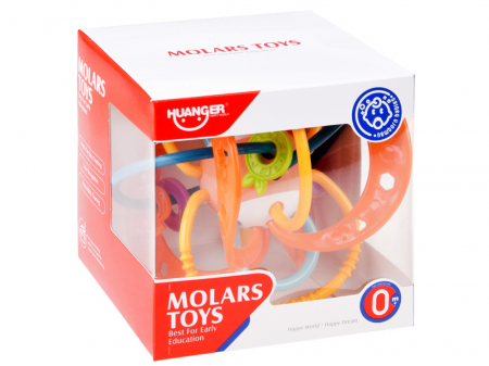 Jucarie motrica dentitie si zornaitoare bebelusi Planeta Portocalie [1]