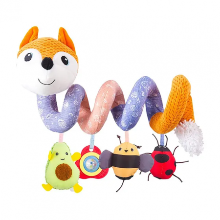 Jucarie muzicala bebe pentru patut/carucior Vulpita Sozzy, multicolor [0]