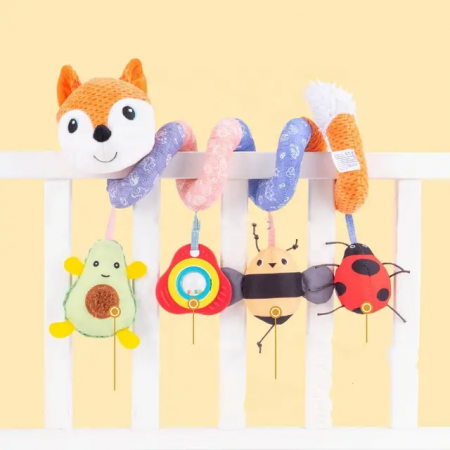 Jucarie muzicala bebe pentru patut/carucior Vulpita Sozzy, multicolor [2]