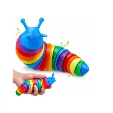 Jucarie Senzoriala , Model Melc cu Articulatii, multicolor [3]