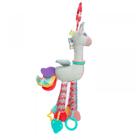 Jucarii bebe - Jucarie zornaitoare cu sunete, Unicorn, roz