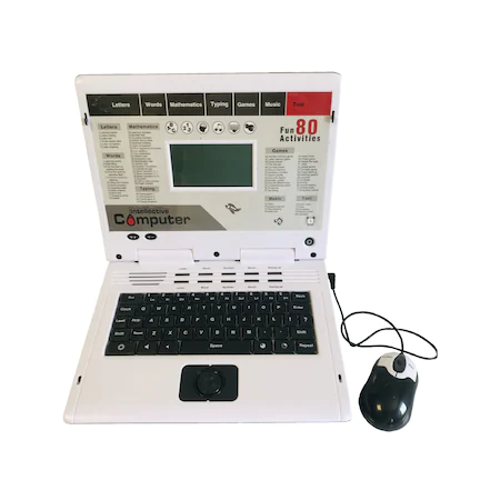 Laptop de jucarie cu 80 functii, exclusiv limba engleza, ecran LCD, mouse [0]