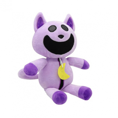 Mascota de plus CatNap din jocul Poppy Playtime Smiling Critters, mov, 25 cm [0]