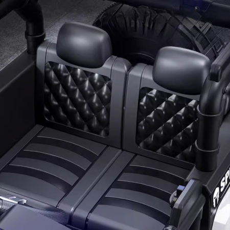 Mașină Electrică pentru Copii Off-Road, Conectare Bluetooth, telecomandă, Tracțiune Integrală, Lumina Intermitenta, Baterie 12V 7Ah, 120x63x68cm, Gri [6]