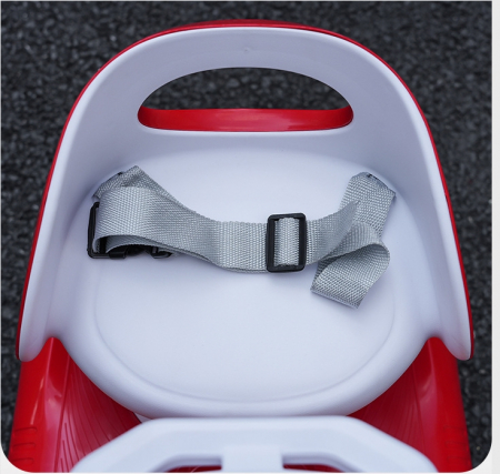 Masinuta electrica cu telecomanda pentru copii, rotire 360, baloane de sapun, lumini si sunete, pedale de acceleratie si frana, rosu [6]