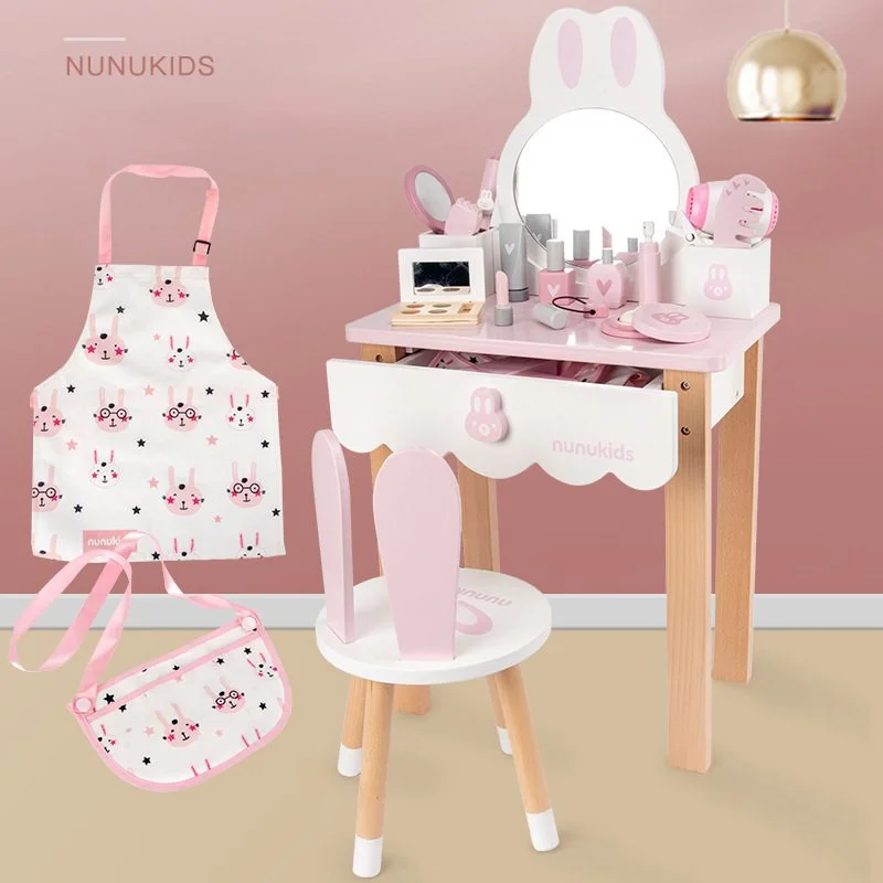 Masuta frumusete si accesorii din lemn,Iepuras [2]