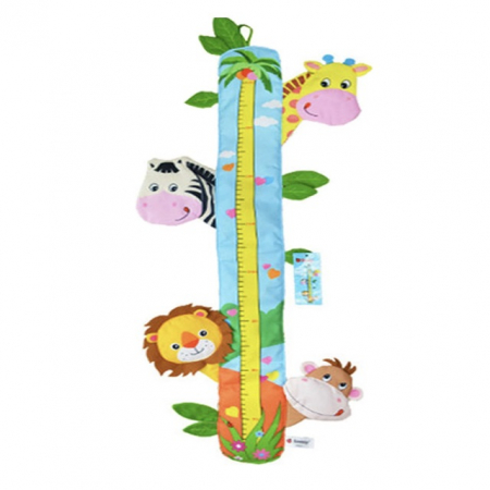 Stickere decorative - Metru de perete din material textil cu animale, multicolor