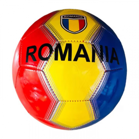 Minge de Handbal Romania, imitatie de piele cu cusatura, nr.2, multicolor