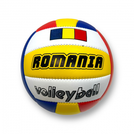 Minge de Volei, imitatie de piele cu cusatura, nr.5, multicolor [0]
