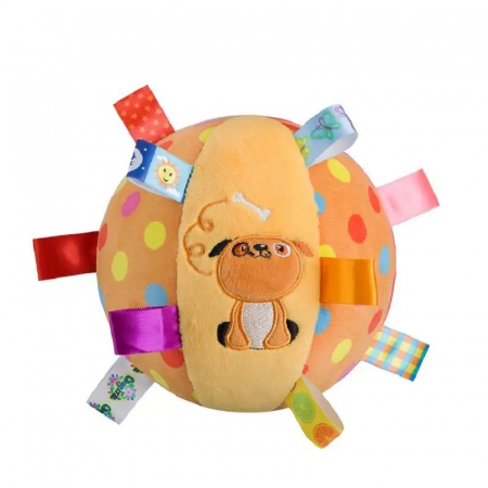 Jucarii bebe - Minge senzoriala pentru bebelusi, Catel, multicolor