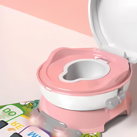 Olita cu Reductor Detasabil si Covoras Muzical 4 in 1, Roz [1]