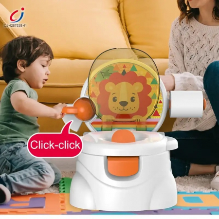 Olita muzicala cu suport de hartie Leul Vesel, galben [2]