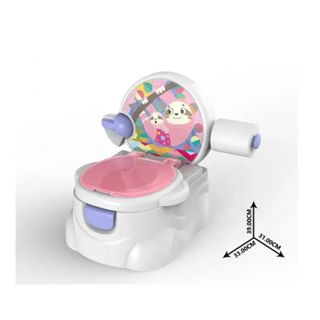 Olita muzicala cu suport de hartie Ursuletul Vesel, roz [2]