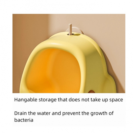 Olita pentru Copii, Portabila, Design Ratusca, Non-Toxic, Compartiment Detasabil cu Maner, Usor de Curatat, Galben [4]