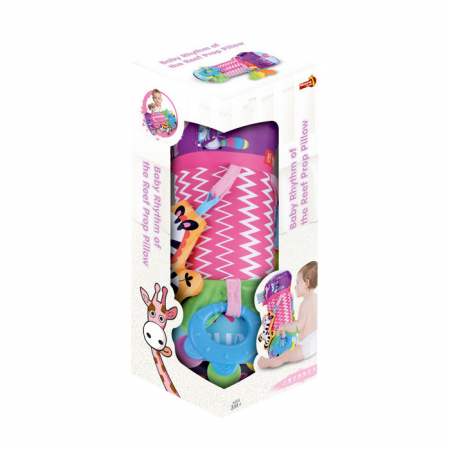 Perna pentru burtica bebe, cilindru, Tummy Time Reef, Roz [2]