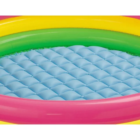 Piscina gonflabila Curcubeu cu podea moale pentru copii, 61x22 cm, multicolor [1]