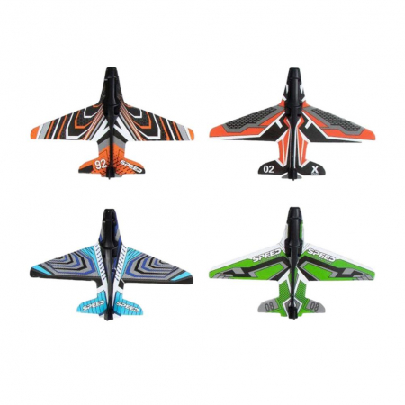 Pistol lansator de jucarie cu 4 avioane Air Battle, multicolor [3]