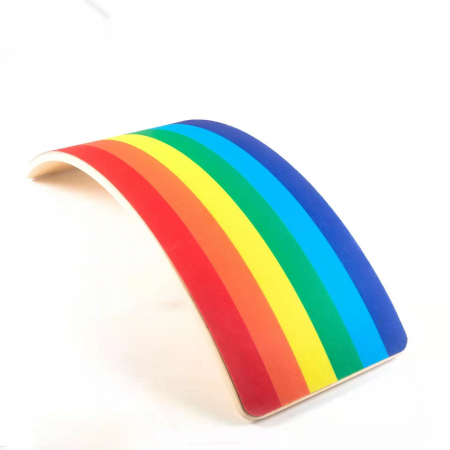 Placa de echilibru din lemn Balance Board , Curcubeu, multicolor [1]