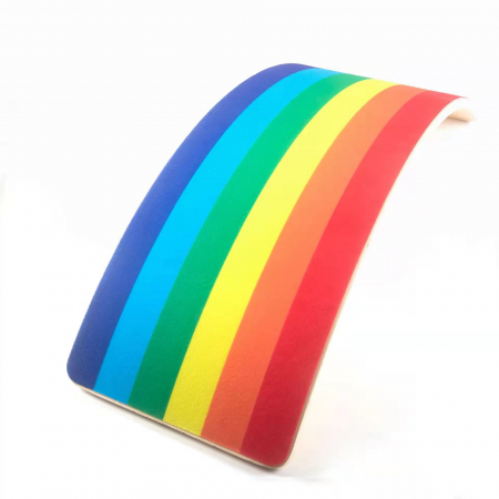 Placa de echilibru din lemn Balance Board , Curcubeu, multicolor [2]