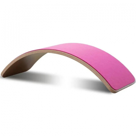 Placa de echilibru din lemn Balance Board, Roz [0]