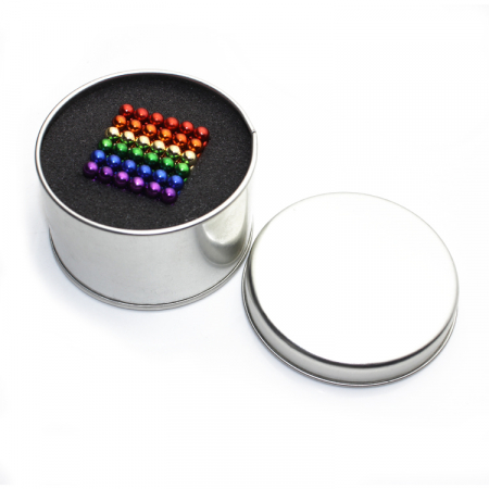 Bile Magnetice AntiStres Neocube, mix 6 culori, 5 mm, 216 bile, multicolor [2]