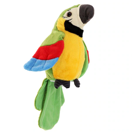 Jucarie de Plus Interactiva Papagal Vorbitor Verde [5]