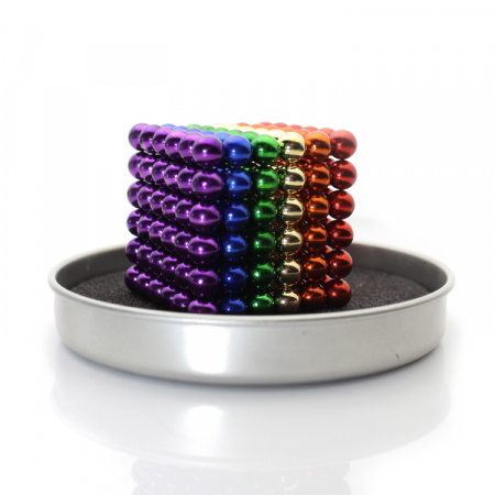 Bile Magnetice AntiStres Neocube, mix 6 culori, multicolor, 5 mm, 216 bile - MagCub® [4]