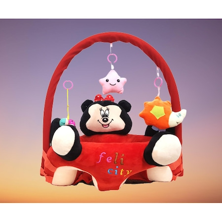 Fotoliu Din Plus Pentru Bebelusi Cu Activitati, Minnie Mouse [2]