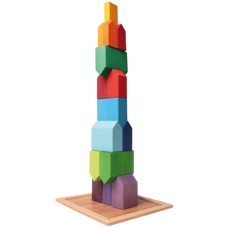 Jucarie din lemn, Orasul Curcubeu, 15 piese [1]