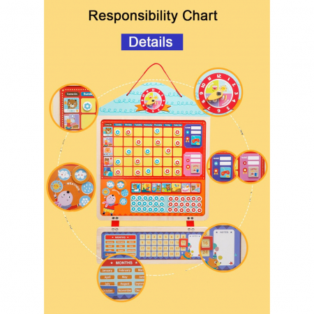 Calendar magnetic si tabel responsabilitati si recompense, activitatile zilnice [2]