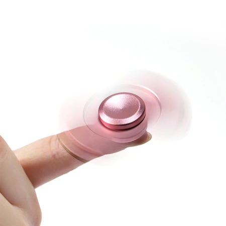 Jucarie anti-stres Fidget Spinner Star, metalic, roz [1]