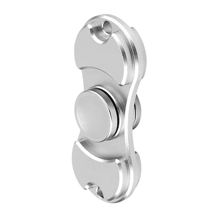 Jucarie anti-stres Fidget Spinner Star, metalic, gri [2]