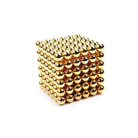 Bile Magnetice AntiStres Neocube, auriu gold, 5 mm, 216 piese MagCub® [0]