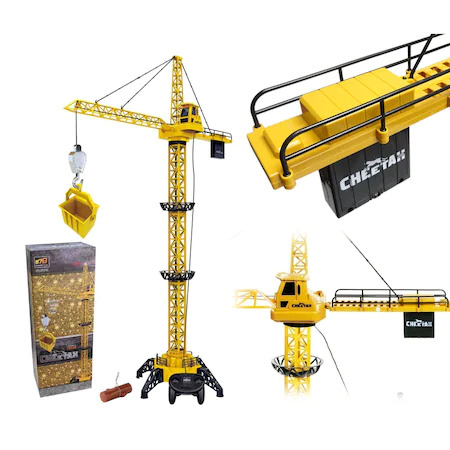 Macara din plastic cu telecomanda, 128 cm, Galben [10]