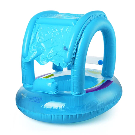 Colac Inot cu protectie solara, culoare albastru, 60 x 50 cm [0]