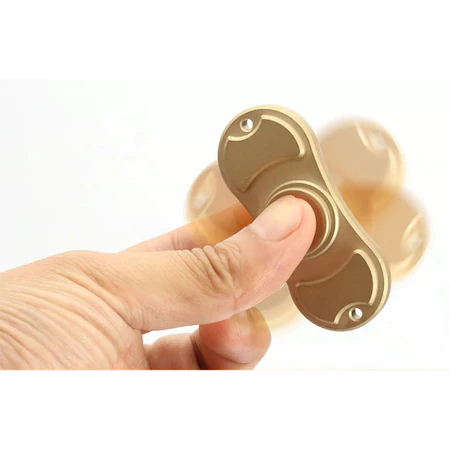 Jucarie anti-stres Fidget Spinner Star, metalic, auriu [4]