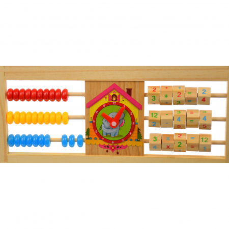 Jucarie de invatat, tablita creta si marker, matematica, alfabet, citire ceas [2]