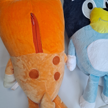 Set 2 Mascote din plus Bingo si Bluey, 38 cm [2]