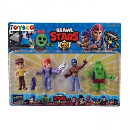 Set 4 Figurine Brawl Stars, 9.5 cm, multicolor [0]