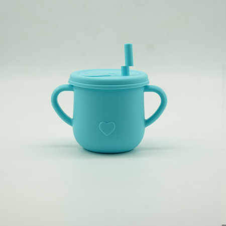 Set 5 piese diversificare bebelusi si copii din silicon , fara alergeni, albastru [4]